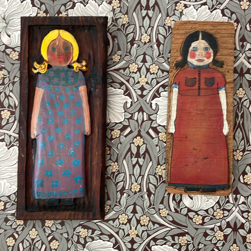 Vintage Folk Art Set